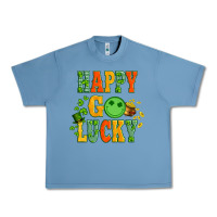 Pebble Blue happy go lucky  with coin and shamrock Urban Heavy Tee - Artiststas