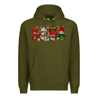 Army Green christmas mexican gnomies coffee Premium Hoodie - JahusDesignShop