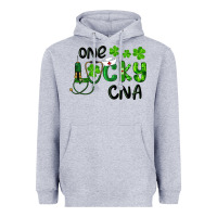 Heather Grey St. Patrick's Day One Lucky Cna Heavyweight Hoodie - RanaPortraitStore