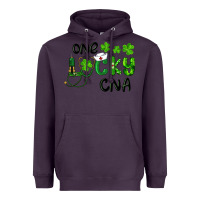 Plum St. Patrick's Day One Lucky Cna Heavyweight Hoodie - RanaPortraitStore