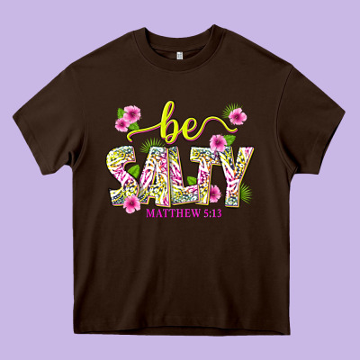 Summer Be Salty Matthew 5 13 Heavy Core Tee Designed By Texasbilliewilder
