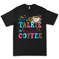 Black no talkie before coffee Premium Tee - Zillion Design Studio