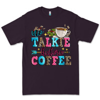 Plum no talkie before coffee Premium Tee - Zillion Design Studio