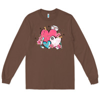 Chestnut nurse hearts Long Sleeve Tee - MaliasSmallBusiness