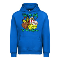 Cobalt Take me out to the ballgame Urban Hoodie - HowdyJamesFarm