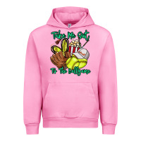 Fuchsia Pink Take me out to the ballgame Urban Hoodie - HowdyJamesFarm