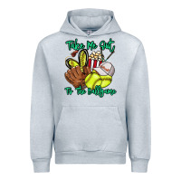 Heather Grey Take me out to the ballgame Urban Hoodie - HowdyJamesFarm