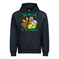 Navy Take me out to the ballgame Urban Hoodie - HowdyJamesFarm