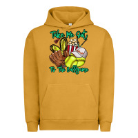 Pigment Peanut Butter Take me out to the ballgame Urban Hoodie - HowdyJamesFarm
