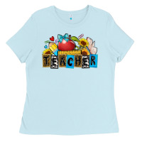 Baby Blue teacher Ladies Tee - Zillion Design Studio