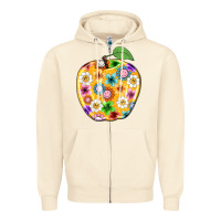 Sandshell colorful flora apple teacher Zipper Hoodie - NancyCooperArtShop