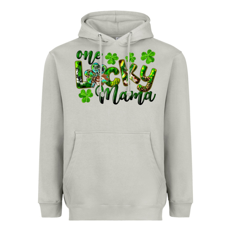 St. Patrick's Day One Lucky Mama Heavyweight Hoodie by RanaPortraitStore | Teevron