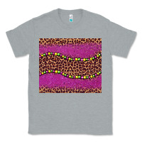 Heather Grey mardi gras  leopard pink glitter bead Classic Tee - BarkalooDesign
