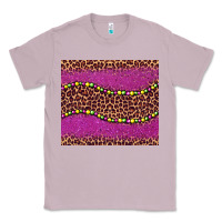Lilac mardi gras  leopard pink glitter bead Classic Tee - BarkalooDesign