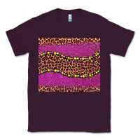 Plum mardi gras  leopard pink glitter bead Classic Tee - BarkalooDesign