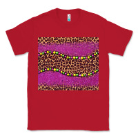 Red mardi gras  leopard pink glitter bead Classic Tee - BarkalooDesign