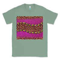 Sage mardi gras  leopard pink glitter bead Classic Tee - BarkalooDesign