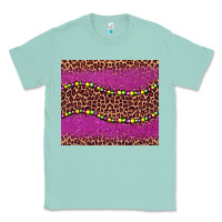 Seafoam mardi gras  leopard pink glitter bead Classic Tee - BarkalooDesign