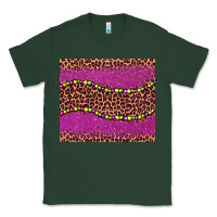 Sports Green mardi gras  leopard pink glitter bead Classic Tee - BarkalooDesign