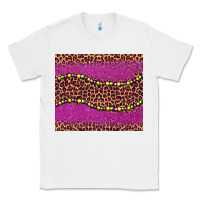 White mardi gras  leopard pink glitter bead Classic Tee - BarkalooDesign