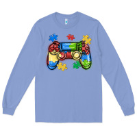 Colony Blue autism awareness video game controller Long Sleeve Tee - MaliasSmallBusiness