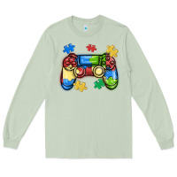 Matcha autism awareness video game controller Long Sleeve Tee - MaliasSmallBusiness
