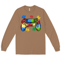 Toasted Coconut autism awareness video game controller Long Sleeve Tee - MaliasSmallBusiness
