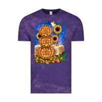 Cloud Purple pumpkin sunflower Vintage Tee - JahusDesignShop