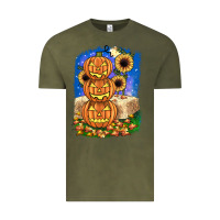 Vintage Olive pumpkin sunflower Vintage Tee - JahusDesignShop