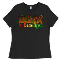 Black black is beautiful juneteenth Ladies Tee - texasbilliewilder