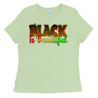 Matcha black is beautiful juneteenth Ladies Tee - texasbilliewilder