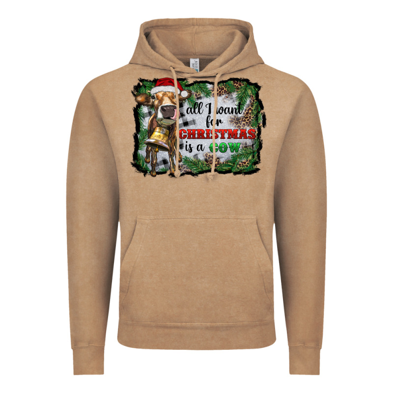 All I Want For Christmas Is A Cow Vintage Hoodie by RanaPortraitStore | Teevron