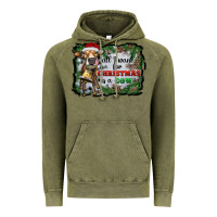 Vintage Olive all i want for christmas is a cow Vintage Hoodie - RanaPortraitStore