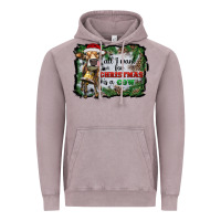Vintage Zinc all i want for christmas is a cow Vintage Hoodie - RanaPortraitStore