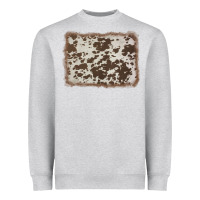 Heather Grey cowhide background Heavyweight Sweatshirt - AdoDesignShop