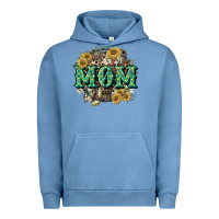 Pigment Pebble Blue Aztec Mom Mother's Day Urban Hoodie - CowGirlArtShop
