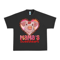 Pigment Black mama's sweetheart baby pig Urban Heavy Tee - AdoDesignShop