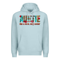 Blue Mist Auntie Like a Mom Only Cooler Premium Hoodie - texasbilliewilder