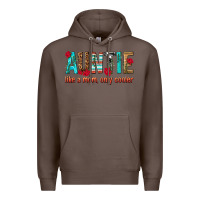 Coffee Auntie Like a Mom Only Cooler Premium Hoodie - texasbilliewilder