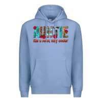 Colony Blue Auntie Like a Mom Only Cooler Premium Hoodie - texasbilliewilder