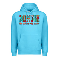 Ocean Blue Auntie Like a Mom Only Cooler Premium Hoodie - texasbilliewilder