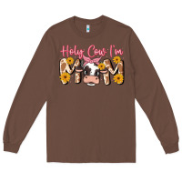 Chestnut holy cow i'm mom Long Sleeve Tee - MaliasSmallBusiness