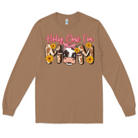 Toasted Coconut holy cow i'm mom Long Sleeve Tee - MaliasSmallBusiness