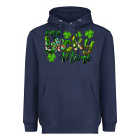 Navy st. patrick's day one lucky mimi Heavyweight Hoodie - RanaPortraitStore