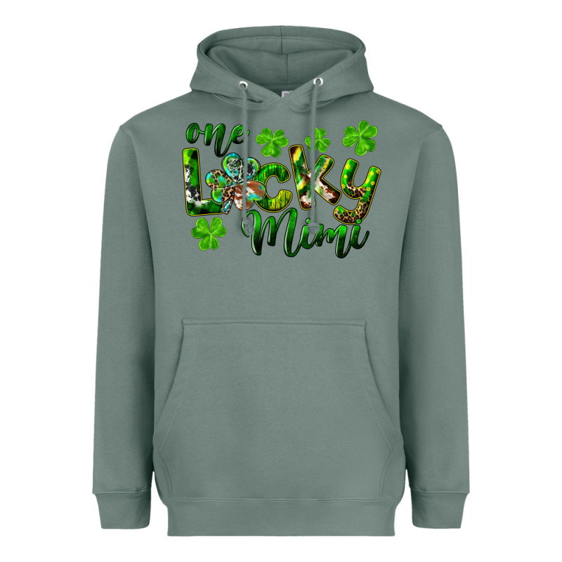 St. Patrick's Day One Lucky Mimi Heavyweight Hoodie by RanaPortraitStore | Teevron