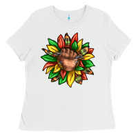 White black history sunflower Ladies Tee - texasbilliewilder