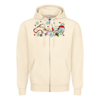 Sandshell christmas nurse Zipper Hoodie - MaliasSmallBusiness