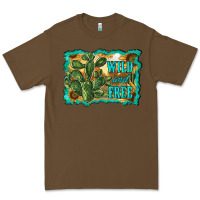 Cacao wild and free cactus Premium Tee - RanaPortraitStore