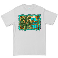 Dove Grey wild and free cactus Premium Tee - RanaPortraitStore