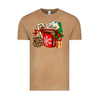 Vintage Camel Christmas hot chocolate cup with gift and letters Vintage Tee - AdoDesignShop